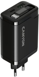 Зарядний пристрій Canyon OnCharge 65RC GaN 65W Black (CNS-CURC65ACB)