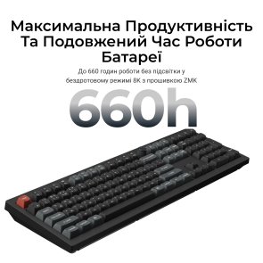 Клавіатура Keychron V6 Ultra Keychron Red Switch RGB Black (V6U-D1-UA)