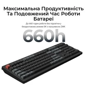 Фото: Клавіатура Keychron V6 Ultra Keychron Red Switch RGB Black (V6U-D1-UA) № 10 | KTC