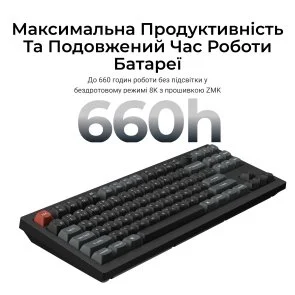Фото: Клавіатура Keychron V3 Ultra Keychron Red Switch RGB Black (V3U-D1-UA) № 11 | KTC