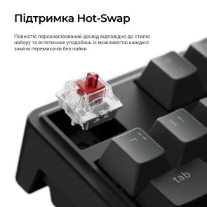 Фото: Клавіатура Keychron C3 Max Super Red Switch RGB Black (C3M-H1-UA) № 7 | KTC