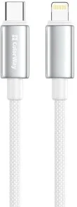 Фото: Кабель ColorWay zinc alloy braided 30W Type-C / Lightning 2m White (CW-CBPDCL099-WT) № 2 | KTC