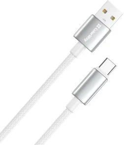 Фото: Кабель ColorWay zinc alloy braided 3A AM / Type-C 2m White (CW-CBUC099-WT) № 2 | KTC