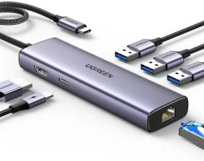 Фото: USB-хаб UGREEN CM512 6in1 Space Gray (15598) № 2 | KTC