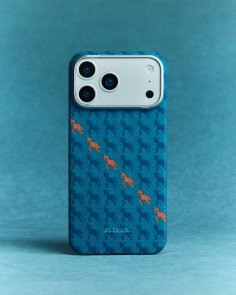 Чохол Pitaka for Apple iPhone 17 Pro Max - Edge Ultra-Slim Happiness Rides Indigo (HR1702PM)