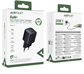 Фото: Зарядний пристрій Acefast A117 PD GAN 20W Black (6974316284987) № 9 | KTC