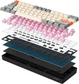 Фото: Клавіатура GamePro MK130 V2 Infinity QLAB Sakura ENG/UKR Black (MK130-V2-B-QS) № 8 | KTC