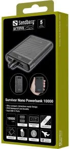 Фото: Батарея універсальна Sandberg Survivor Nano Powerbank 10000mAh 20W (421-32) № 5 | KTC
