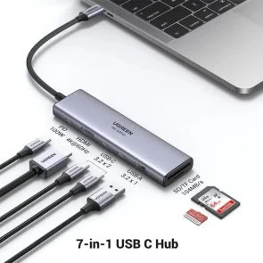 Фото: USB-хаб UGREEN CM511 7in1 Grey (45521) № 3 | KTC