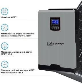 Фото: Інвертор Solarverse Ampere 5000W 48V (SV5048A) № 4 | KTC
