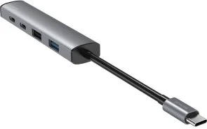 Фото: USB-хаб Proove Arc Link 5in1 Silver (HBAL00222024) № 4 | KTC