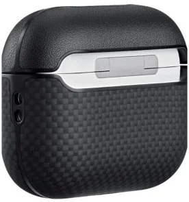 Фото: Чохол Pitaka for Airpods Pro 3Gen - Aramid Fiber Magnetic Plain Black/Grey (APM2501) № 3 | KTC