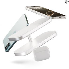 Бездротовий зарядний пристрій Zens Quattro Pro 4 White (ZEQC01W/00)