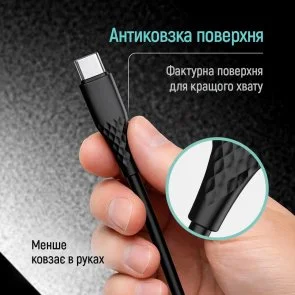 Фото: Кабель ColorWay CBPDCC094 60W Type-C / Type-C 1m Black (CW-CBPDCC094-BK) № 9 | KTC