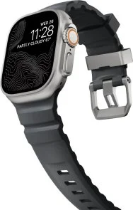 Фото: Ремінець Nomad for Apple Watch 46/49mm - Rocky Point Natural Titanium Hardware Storm (NM013596858) № 4 | KTC