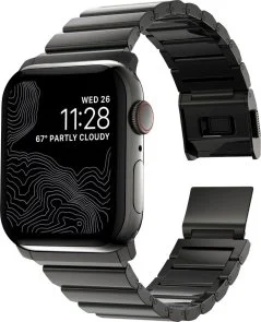 Фото: Ремінець Nomad for Apple Watch 46/49mm - Steel Graphite Hardware Graphite (NM1A41BXS0) № 2 | KTC