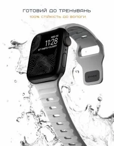 Фото: Ремінець Nomad for Apple Watch 46mm/49mm - Sport Band Lunar Gray (NM01958185) № 7 | KTC