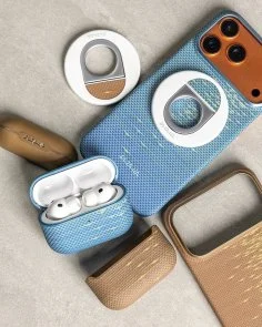 Фото: Чохол Pitaka for Airpods Pro 3th Gen - Aramid Fiber Magnetic Golden Glint (APM2504) № 7 | KTC