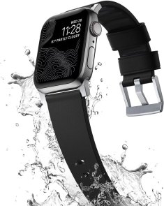 Ремінець Nomad for Apple Watch 46mm/49mm - Active Pro Silver Hardware Black (NM1A41SNW0)