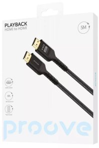 Кабель Proove PlayBack v2.0 4K 60Hz HDMI / HDMI 5m Black (DCP520003601)