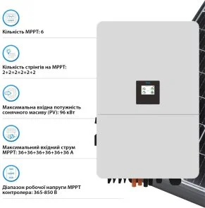 Фото: Інвертор Deye SUN-60K-SG02HP3-EU-EM6 60000W № 4 | KTC