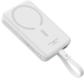 Фото: Батарея універсальна Baseus Magnetic Mini 30W 10000mAh White (P1002210B223-00) № 3 | KTC