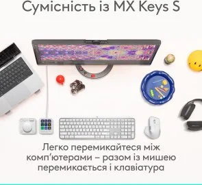 Фото: Миша Logitech MX Master 4 Performance Wireless/Bluetooth Pale Gray (910-007563) № 7 | KTC