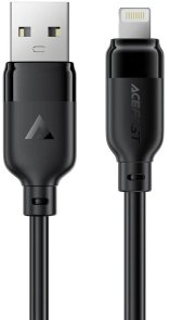 Кабель Acefast C16-06 2.4A AM / Lightning 2m Black (6974316286271)