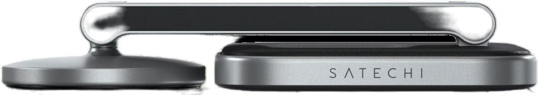 Бездротовий зарядний пристрій Satechi 2in1 Foldable Qi2 Stand Space Gray (ST-Q21FM)