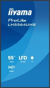 Фото: Інтерактивний дисплей iiyama ProLite LH5564UHS-B1AG 54.6 № 6 | KTC