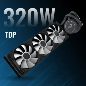 Фото: Система рідинного охолодження AeroCool Abyss L360R Black (ACLA-AB36117.11) № 7 | KTC