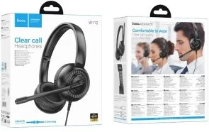 Фото: Гарнітура Hoco W112 Pure Black (6942007645041) № 6 | KTC