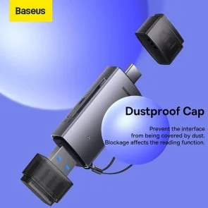 Фото: Кардрідер Baseus Lite Series Card Reader Grey (WKQX060113) № 15 | KTC
