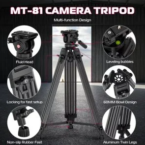 Фото: Штатив Ulanzi MT-81 Tripod Black (T080GBB1) № 6 | KTC
