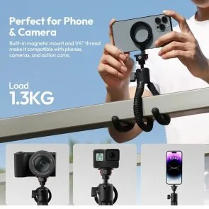 Фото: Штатив Ulanzi MT30 Magnetic Flexible Tripod (T137) № 12 | KTC