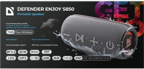 Портативна колонка Defender Enjoy S850 Black (65851)