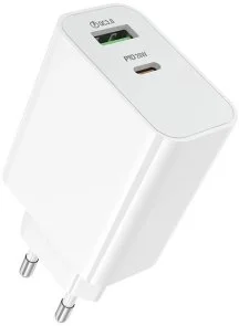 Фото: Зарядний пристрій BOROFONE BA106A Stellar QC PD 20W White (6941991125317) № 2 | KTC