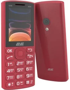 Фото: Мобільний телефон 2E E240 2025 Red (794300867219) № 9 | KTC