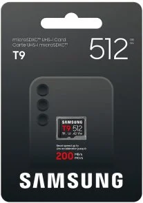 Фото: FLASH пам'ять Samsung T9 UHS-I U3 V30 A2 Micro SDXC 512GB (MB-MH512T/WW) № 5 | KTC