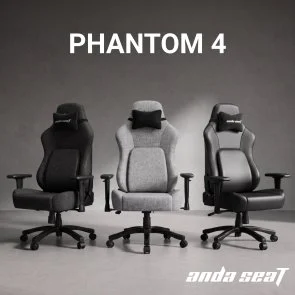 Фото: Крісло Anda Seat Phantom 4 L Gray Fabric (AD18YSD-72-G-F-G01) № 10 | KTC