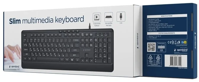 Фото: Клавіатура Gembird KB-MCH-05-CYRL Black № 5 | KTC