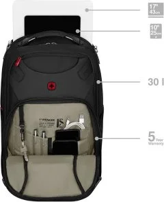 Фото: Рюкзак для ноутбука Wenger Cosmic 17 Black (653187) № 4 | KTC