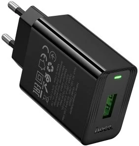 Фото: Зарядний пристрій Hoco CS92A Leader QC3.0 18W Black (6942007671033) № 5 | KTC
