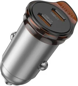 Фото: Автомобільний зарядний пристрій Hoco NZ16B Rigorous 45W Metal Gray (6942007644778) № 2 | KTC