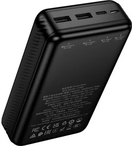 Фото: Батарея універсальна Hoco J165A 20000mAh 10W Black (6942007666305) № 2 | KTC