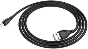 Фото: Кабель Hoco X61 Ultimate 2.4A AM / Lightning 1m Black (6931474747808) № 2 | KTC