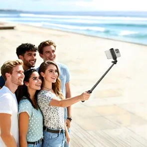 Фото: Штатив Hoco K101 Prestigio Multifunctional Tripod Black (6942007673952) № 9 | KTC
