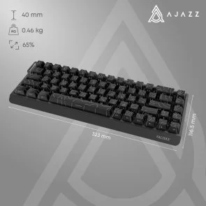 Фото: Клавіатура Ajazz NK68 V2 Red Switch USB Black (NK68-V2-R-S-B) № 15 | KTC