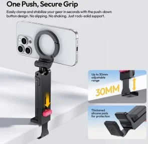Фото: Універсальний тримач Ulanzi MA88 MagLock Phone Holder Mount Black (S055) № 9 | KTC