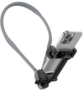 Фото: Універсальний тримач Hoco K30 Campo neck-hanging holder Black Gray (6942007664639) № 3 | KTC